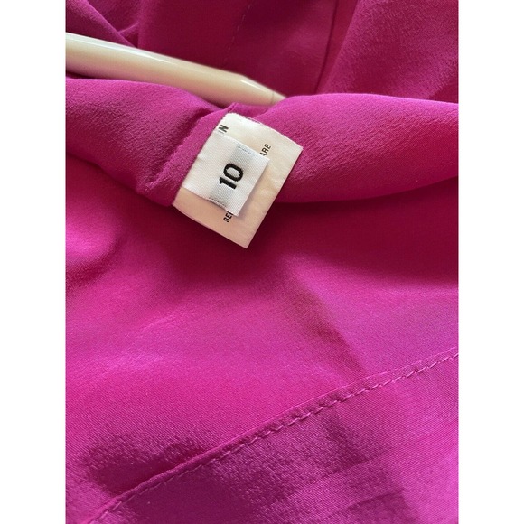 THAKOON SILK SLEEVELESS DRESS SIZE 10 Pink Loose Twirl Sun Summer - Picture 8 of 14